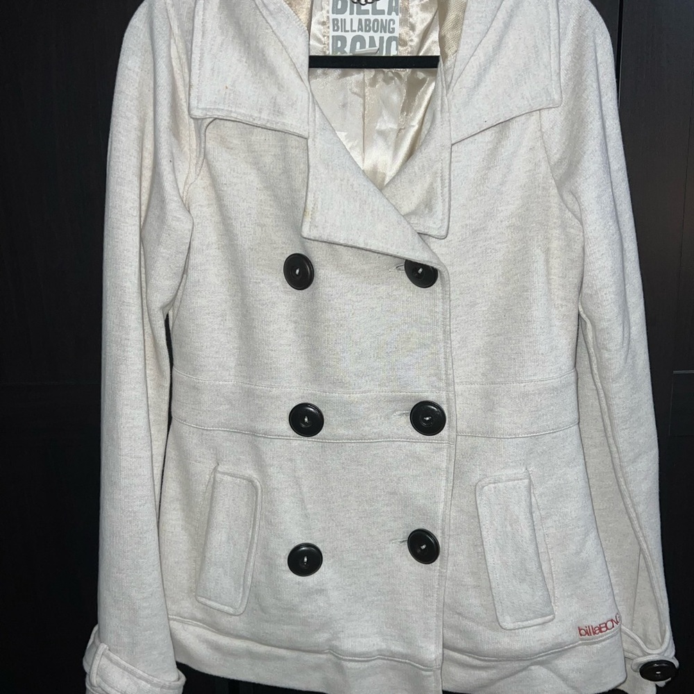 Billabong Women's Double-Breasted Jacket - Cream